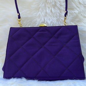💜 Vintage Lord & Taylor Quilted Shoulder or Clutch Bag